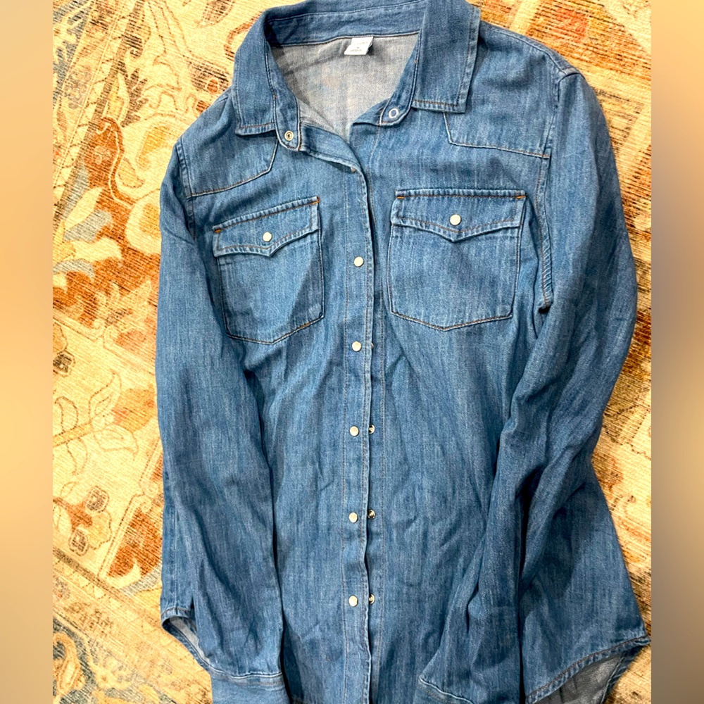 Old Navy denim button down